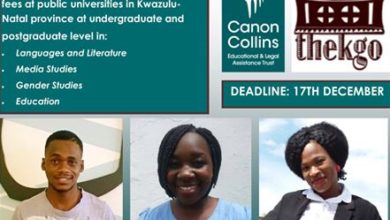 Canon Collins Thekgo (Undergraduate & Postgraduate) Bursary 2019