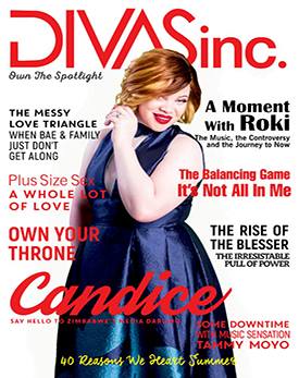 Candice Gets Flashy For Issue Of Diva Inc Mag December 2016 Cover