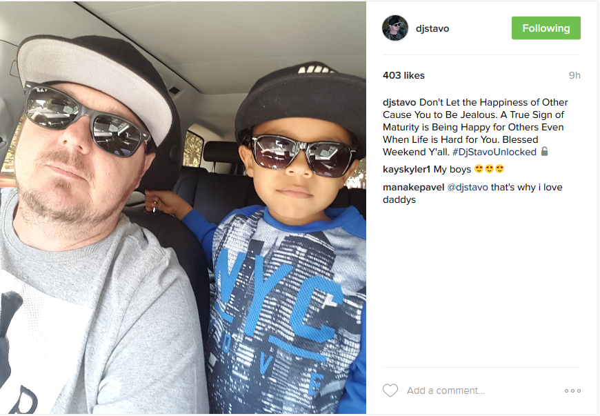 Check Out: Cute Dj Stavo's Father And Son Moment