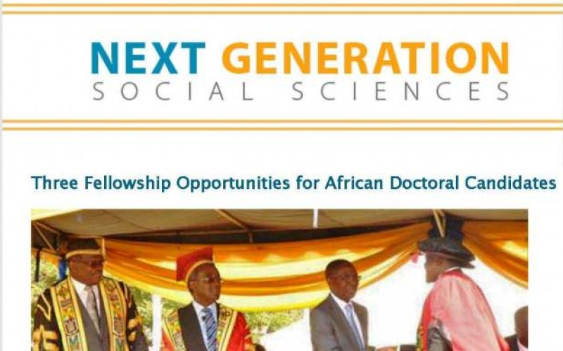 Next Generation Social Science in Africa Fellowship 2017/2018