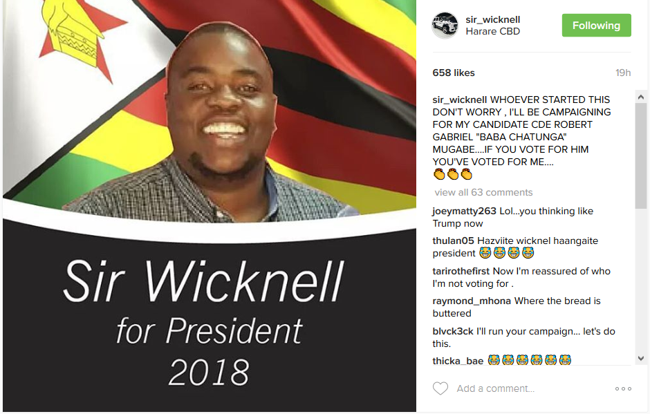 Sir Wicknell Hints At Running For Presidency In The 2018 Elections