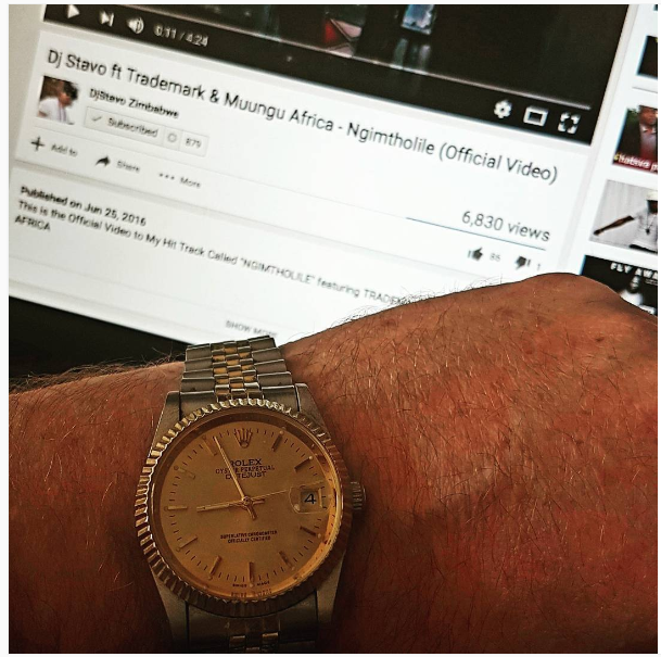 Dj Stavo Shows Off His Rolex Watch