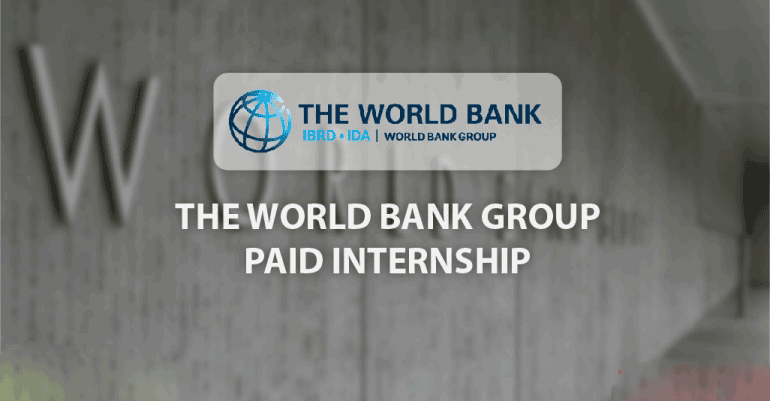 World Bank Group Summer Internship Program 2019