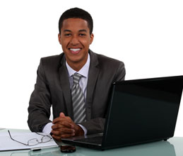 Portrait of a smiling young businessman