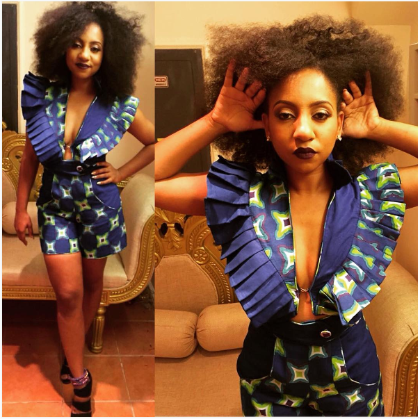 Ammara Brown Rocks A Blue Jumpsuit Like No One Else Can